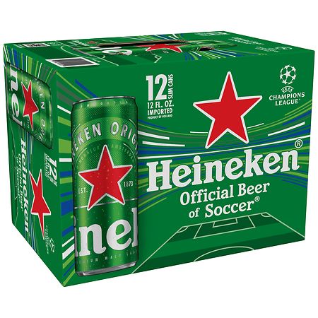 Heineken Premium Lager Cans 12 oz, 12 pk
