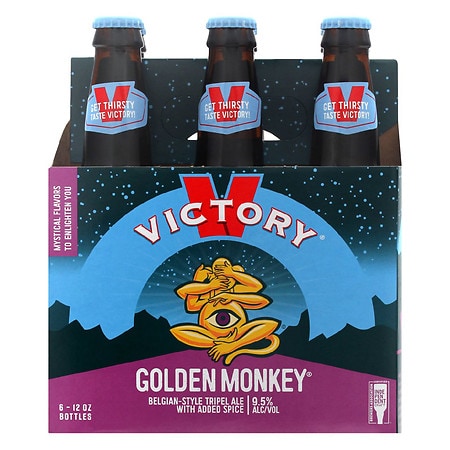 Victory Golden Monkey beer, 6 pack, 12 fl oz Bottle