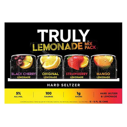 Truly Spiked & Sparkling Hard Seltzer Lemonade Mix Pack - 12pk/12 fl oz Slim Cans