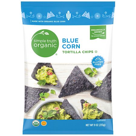 Simple Truth Organic Blue Corn Tortilla Chips - 9.0 oz