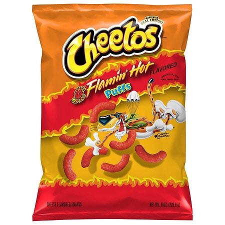 Cheetos Flamin' Hot Puffs Flavored Snacks - 8oz
