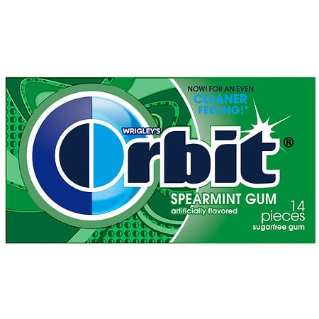Orbit Spearmint Sugar-Free Chewing Gum Single Pack -14ct