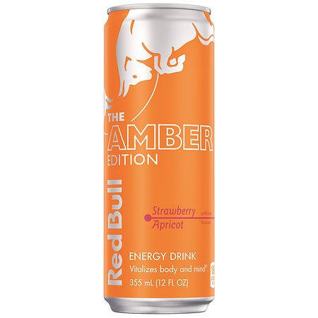 Red Bull Amber Edition Strawberry Apricot Energy Drink  12 fl oz Can