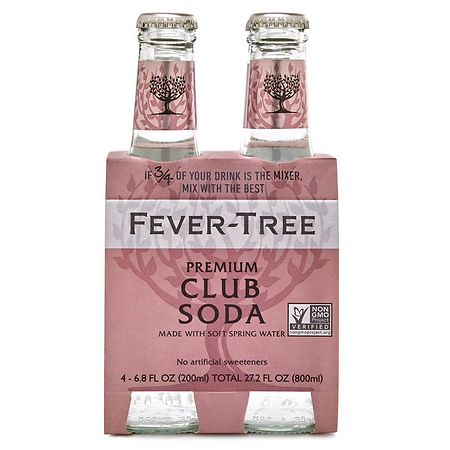 Fever-Tree Club Soda - 4pk/200ml Bottles