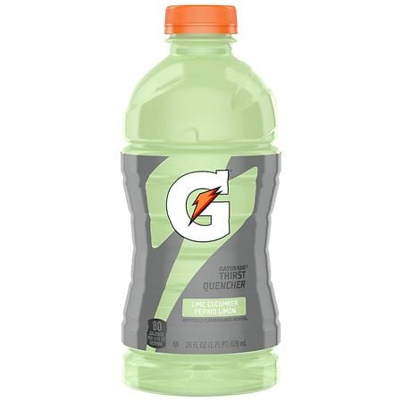 Gatorade Nuestro Lime Cucumber Thrist Quencher 28 Fluid Ounce Bottle.