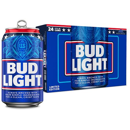 Bud Light American Lager Beer - 24pk/12 fl oz Cans