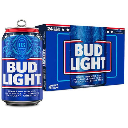 Bud Light American Lager Beer - 24pk/12 fl oz Cans