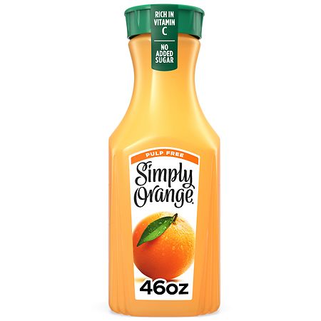 Simply Pulp Free Orange Juice, Bottle - 46.0 fl oz