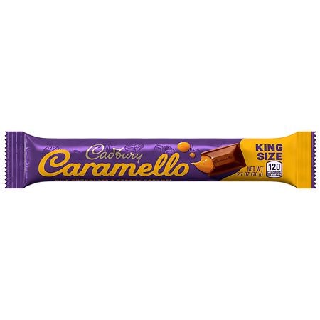 Cadbury  Caramello Milk Chocolate and Creamy Caramel King Size Candy  2.7 oz  Bar