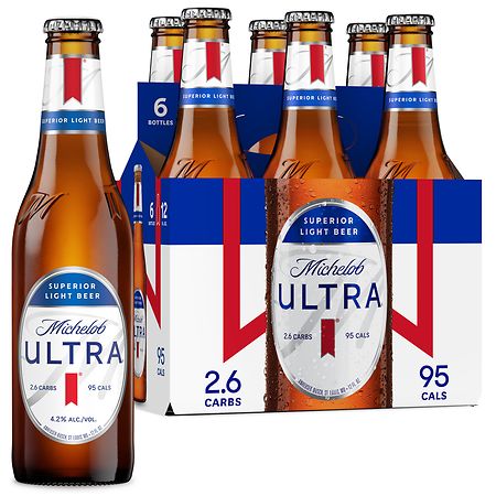Michelob ULTRA Superior Light American Lager Beer - 6pk/12 fl oz Bottles