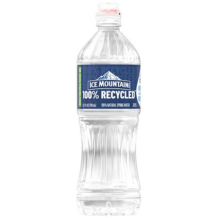 ICE MOUNTAIN Brand 100% Natural Spring Water, 23.7-ounce plastic bottle