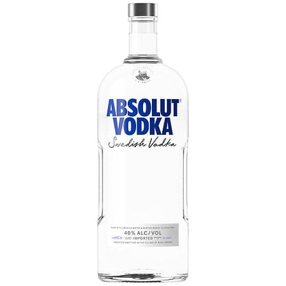 Absolut Vodka Sweden Original 1.75L Bottle