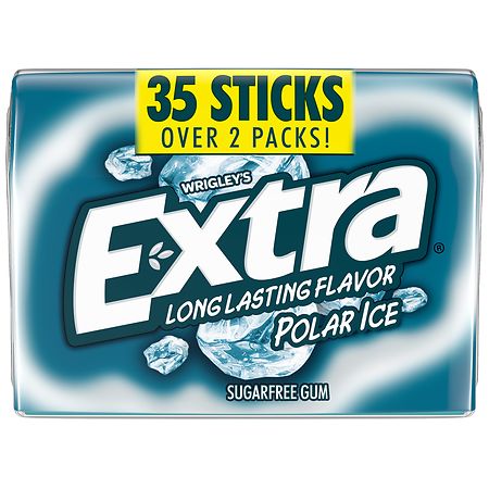 EXTRA LONG LASTING FLAVOR POLAR ICE SUGARFREE GUM
