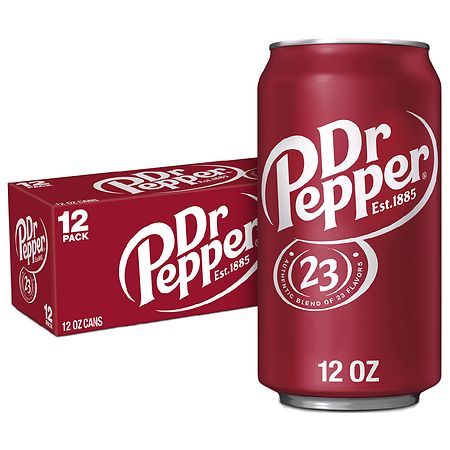 Dr Pepper Soda Pop  12 fl oz  12 Pack Cans