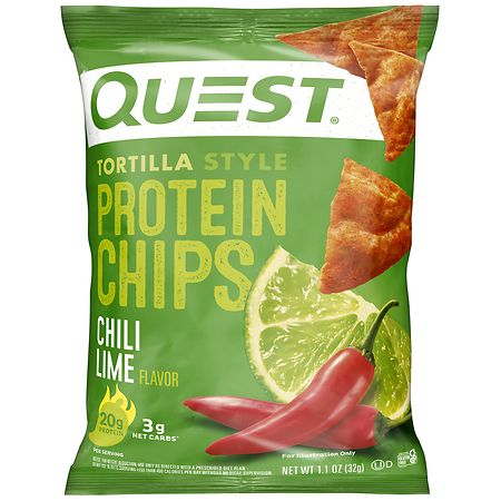 Quest Nutrition Protein Chips - Chili Lime - 1.1oz: High-Protein Snack, 17g Protein, Single Pack