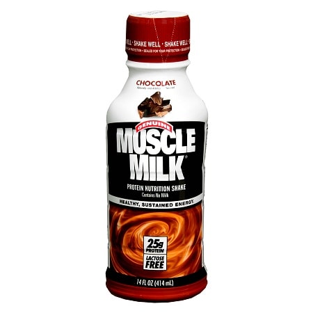 MUSCLE MILK, NON DAIRY PROTEIN SHAKE, CHOCOLATE