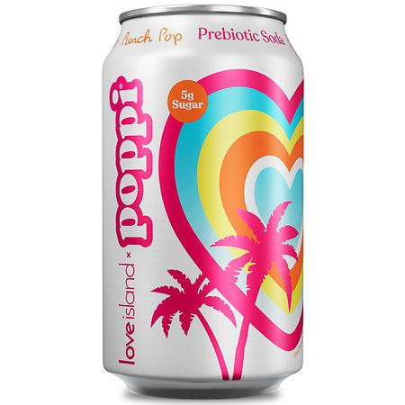 Poppi Prebiotic Soda Can Punch Pop - 12.0 fl oz