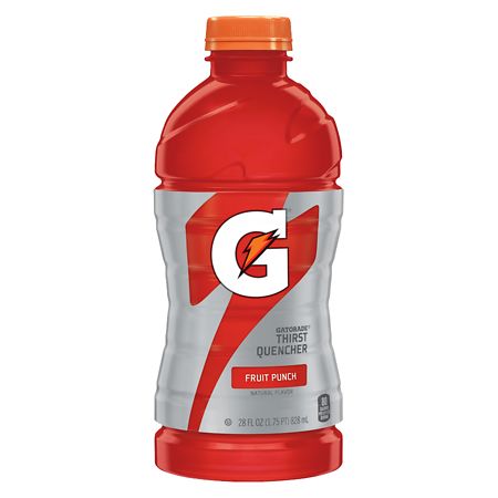 Gatorade Fruit Punch Thrist Quencher 28  Fluid Ounce Bottle