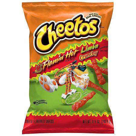 Cheetos Crunchy Flamin' Hot Limón Cheese Flavored Snacks - 8.5oz