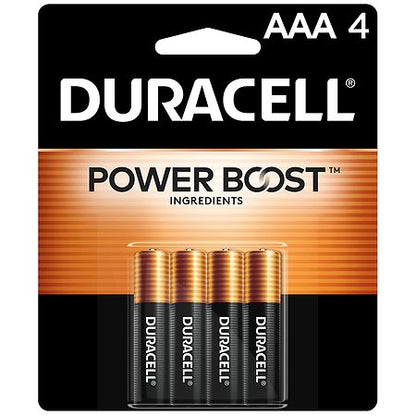Duracell Coppertop AAA Batteries - 4pk Alkaline Battery: 1.5V Household, Single-Use