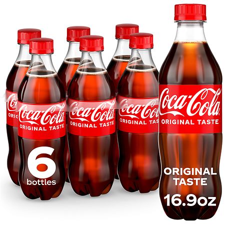 Coca-Cola Bottles, 16.9 fl oz, 6 Pack