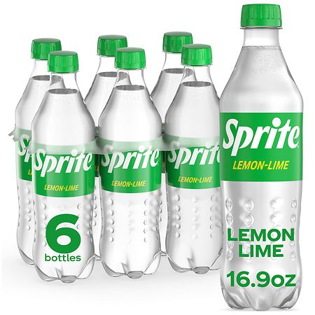 Sprite Lemon Lime Soda Soft Drinks, 16.9 fl oz, 6 Pack