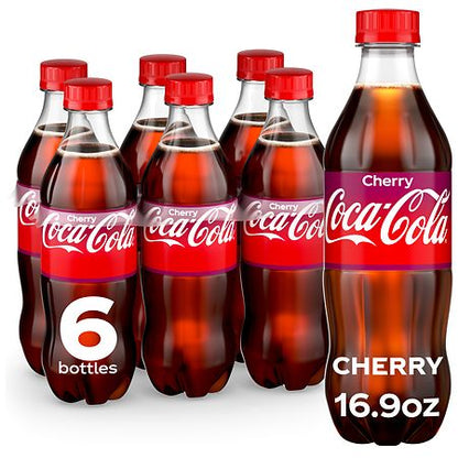 Coca-Cola Cherry Bottles, 16.9 fl oz, 6 Pack