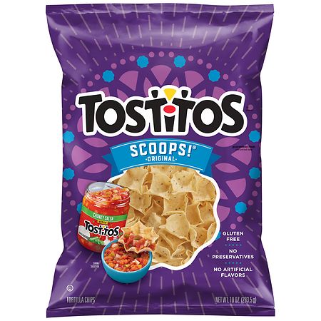 Tostitos Scoops Tortilla Chips 10 Ounce Plastic Bag