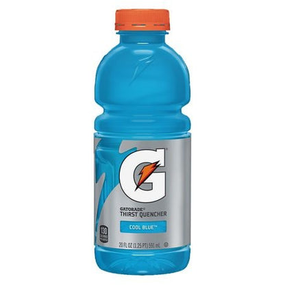 Gatorade Thirst Quencher Cool Blue Sports Drink 20 Fluid Ounce Plastic Bottle