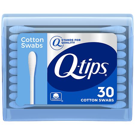 Q-tips Travel Size Cotton Swabs  Original  For Home  First Aid and Beauty  100% Cotton  30 Count