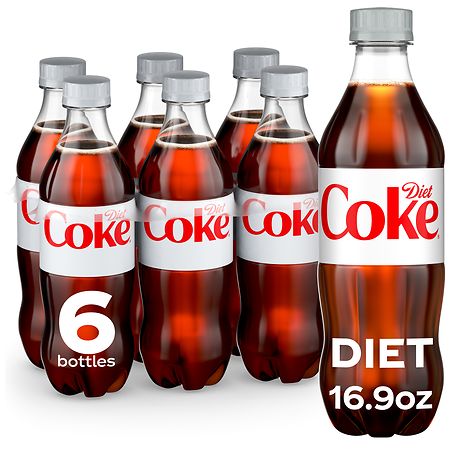 Diet Coke Bottles, 16.9 fl oz, 6 Pack