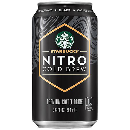 Starbucks Nitro Cold Brew Black Unsweetened Premium Coffee Drink - 9.6 fl oz Bottle