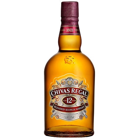 Chivas Regal Scotch Whisky Scotland 12 Year Old Blended, 750 mL