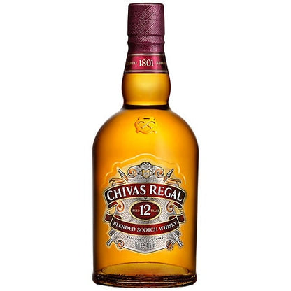 Chivas Regal Scotch Whisky Scotland 12 Year Old Blended, 750 mL