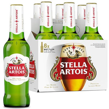 Stella Artois Premium Lager Beer - 6pk/11.2 fl oz Bottles