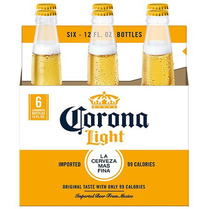 Corona Light Beer Bottles 12 oz, 6 pk
