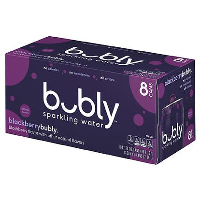 BLACKBERRY SPARKLING WATER, BLACKBERRYBUBLY