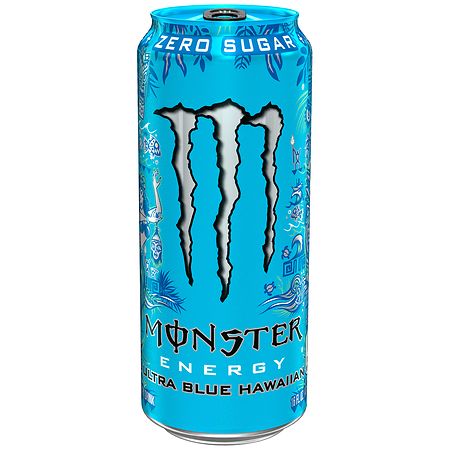 Monster Energy Sugar Free Drink Blue Hawaiian - 16.0 fl oz