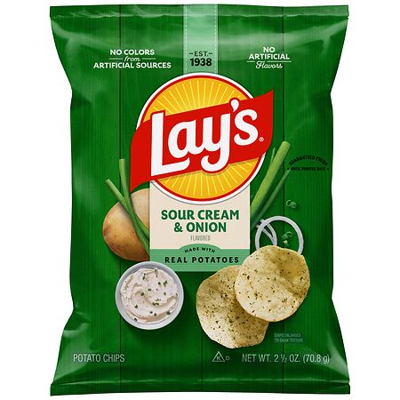 Lay's Potato Chips Sour Cream & Onion - 2.5 oz