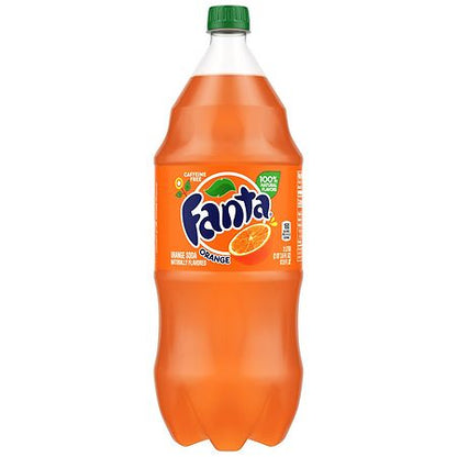 Fanta Orange Fruit Soda Pop  2 Liter Bottle