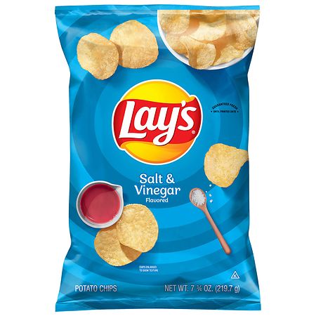 Lay's Salt & Vinegar Flavored Potato Chips - 7.75oz