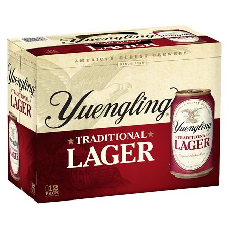 Yuengling Lager, 12 Pack Beer, 12oz Cans