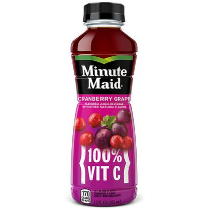 Minute Maid Cranberry Grape Fruit Juice  12 fl oz Bottle