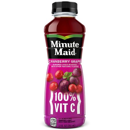 Minute Maid Cranberry Grape Fruit Juice  12 fl oz Bottle