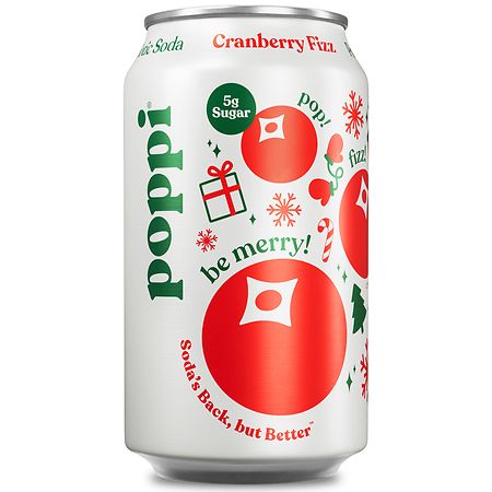 Poppi Cranberry Fizz Prebiotic Soda Can - 12.0 fl oz