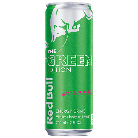 Red Bull Green Edition Energy Drink  Dragon Fruit  114mg Caffeine  12 fl oz Can