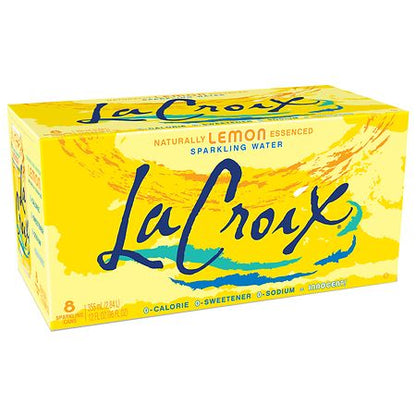 NATURAL LEMON FLAVORED SPARKLING WATER, LEMON