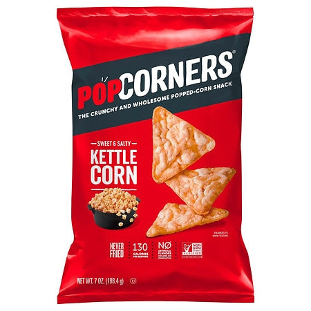 SWEET & SALTY KETTLE CORN THE CRUNCHY AND WHOLESOME POPPED-CORN SNACK, SWEET & SALTY KETTLE CORN