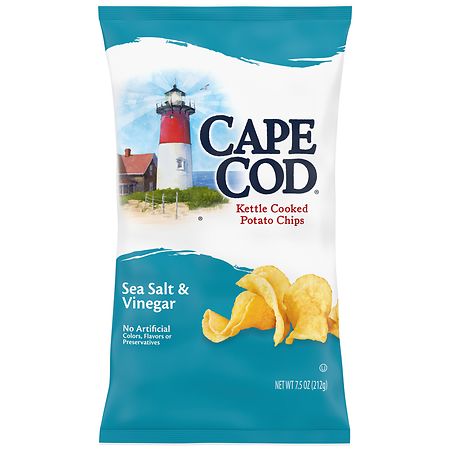 Cape Cod Potato Chips Sea Salt and Vinegar Kettle Chips - 7.5oz