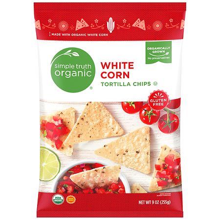 Simple Truth Organic White Corn Tortilla Chips - 9.0 oz